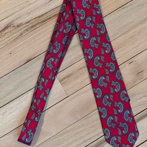 Windsor Red and Blue Paisley Tie Elegant Accessory